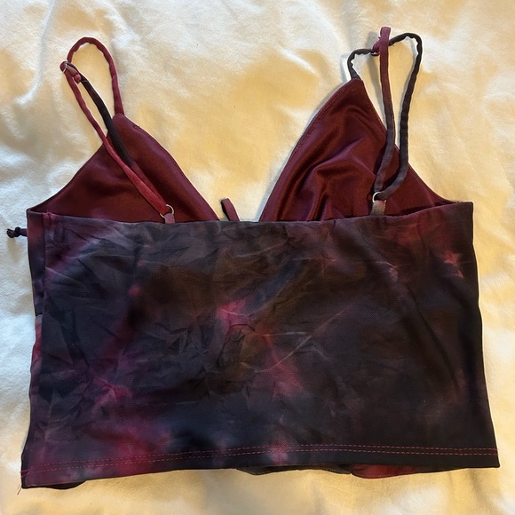 Urban Outfitters My Sweetheart Mesh Tie-Front Cami - Picture 6 of 6